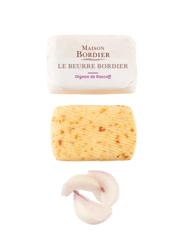 Gjalpë Bordier me qepë Roscoff