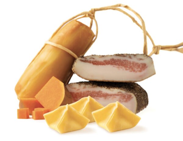 “Ravioli me kungull, guanciale dhe djathë Cacio